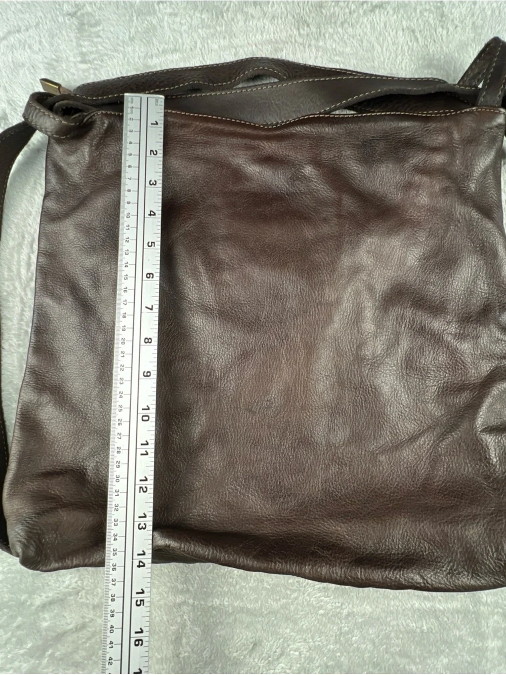 Vera Pelle Italian Leather Backpack Purse Dark Brown Capsule Italy Convertible
